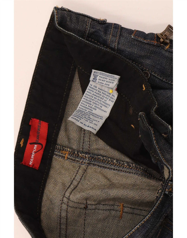 Wampum Slim Jeans til mænd W30 L34 Marineblå bomuld