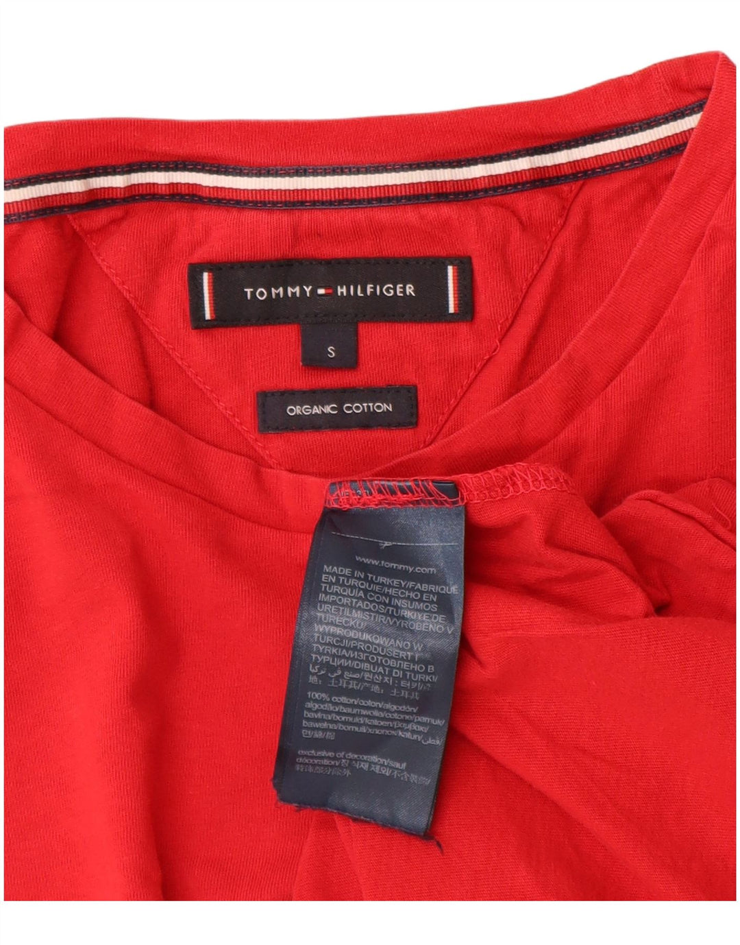Tommy Hilfiger Herre grafisk T-shirt Top Lille rød bomuld