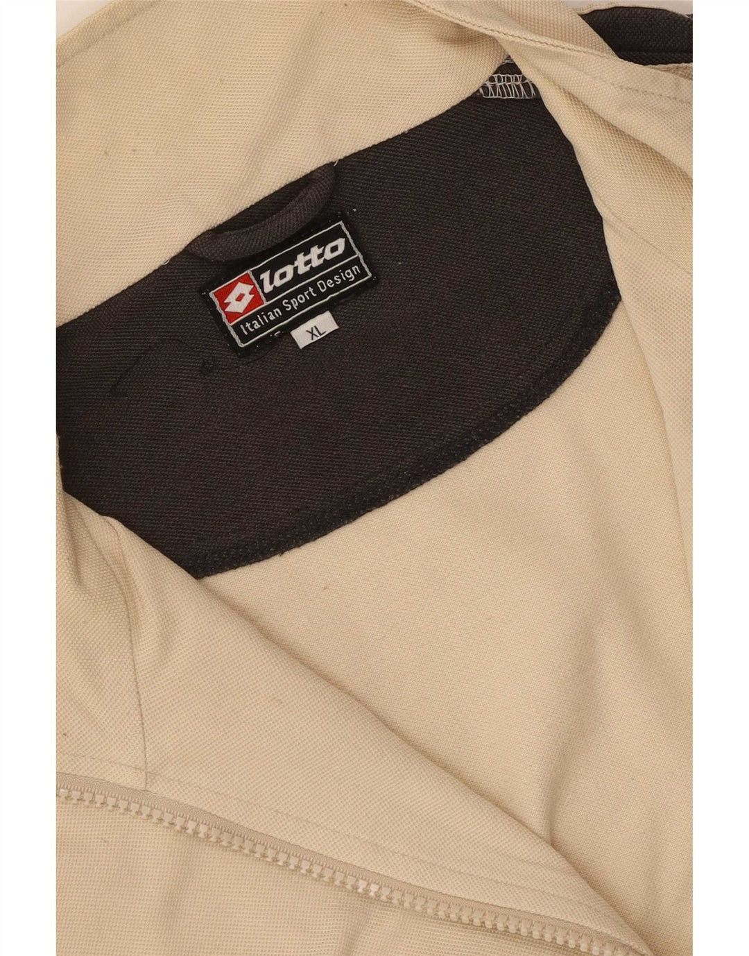 Lotto Herre træningsdragt Topjakke XL Beige Colourblock