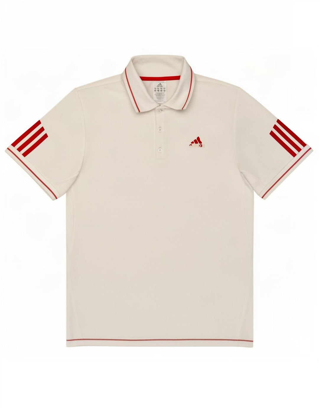 Adidas Poloskjorte til mænd Medium White Polyester