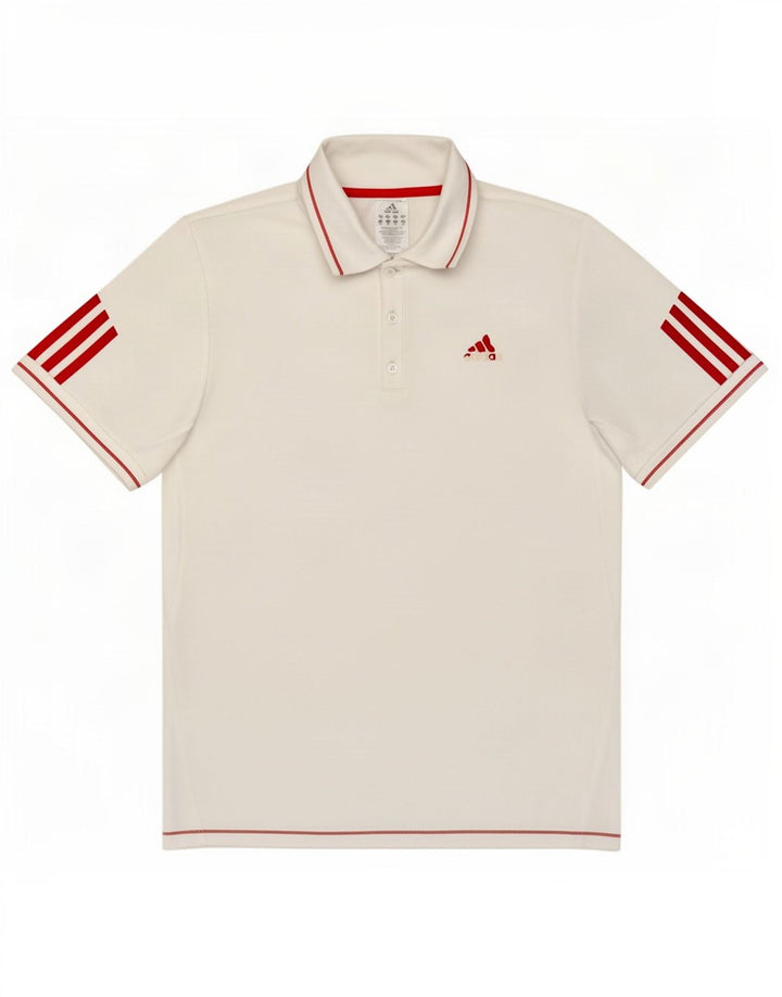 Adidas Poloskjorte til mænd Medium White Polyester