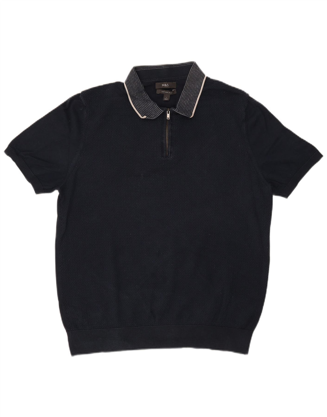 Marks & Spencer Poloshirt til mænd Stor marineblå bomuld
