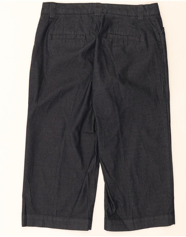 LEE Womens Slimming Fit Capri Trousers US 8 Medium W30 L20 Navy Blue Vintage Lee and Second-Hand Lee from Messina Hembry 