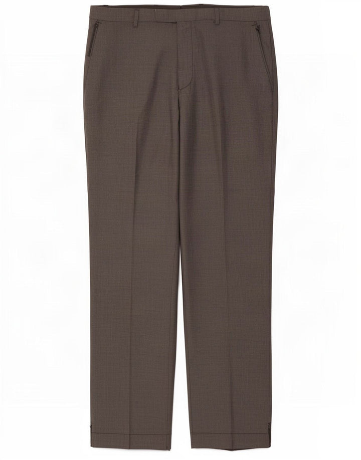 Marks & Spencer Herre skræddersyet pasform Casual Bukser W34 L33 Grå Polyester