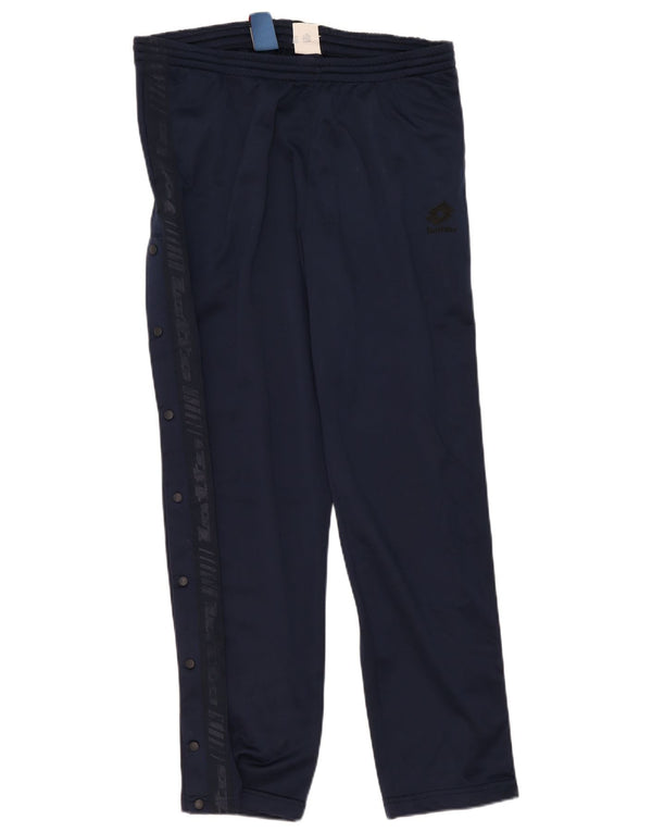 Lotto Herre grafisk træningsdragt Bukser UK 40/42 Large Navy Blue Polyester