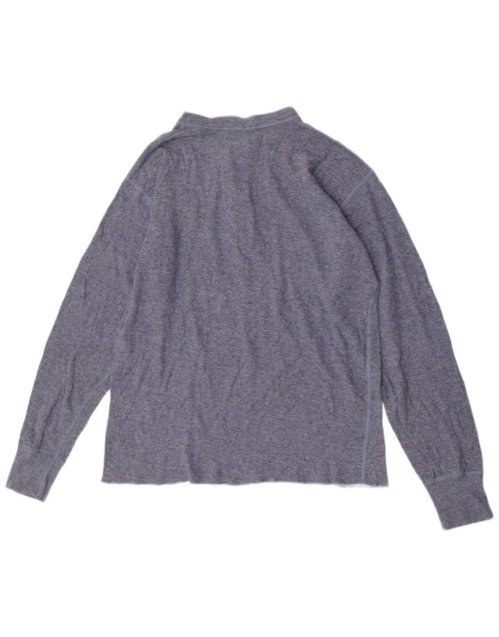 L.L.Bean Herre Top Langærmet Stor Blå Bomuld