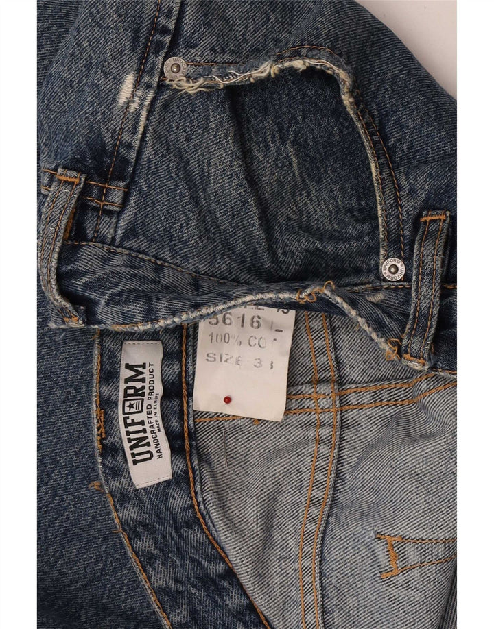 Uniform Dame Slim Jeans W33 L27 Blå Bomuld
