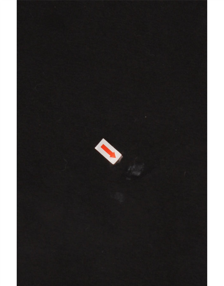 ADIDAS grafisk hættetrøje til kvinder UK 24/26 2XL Sort bomuld