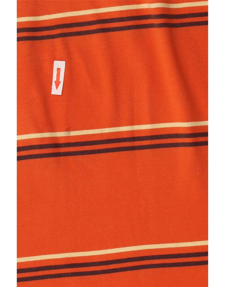 Lotto Herre Polo Shirt Stor Orange Stribet
