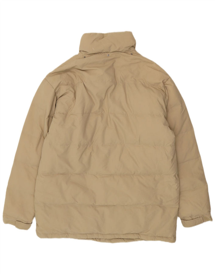 Fila Herre Polstret Frakke UK 40 Stor Beige Nylon