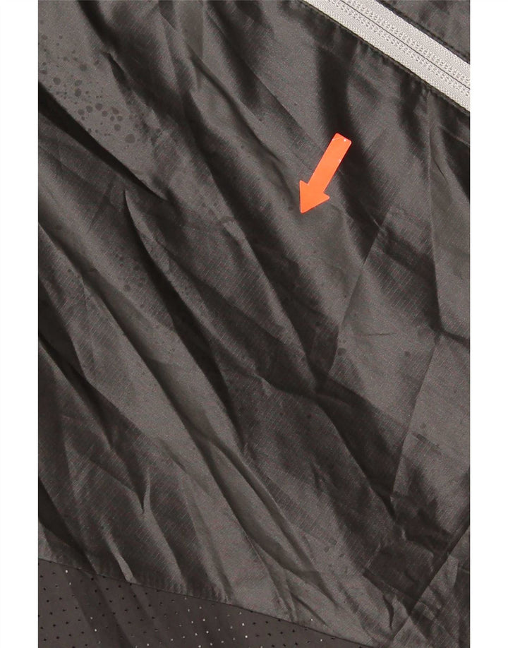Adidas Regnjakke til mænd UK 42 XL Sort Colourblock Polyester