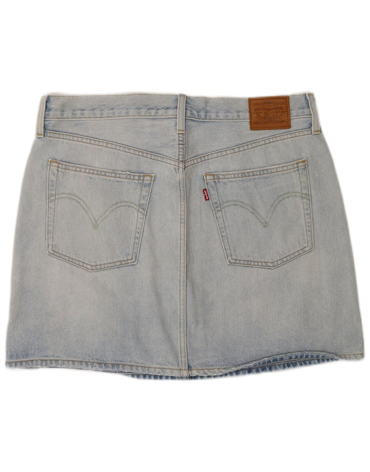 Levi's Dame Mini Denim Nederdel W32 Stor Blå Bomuld