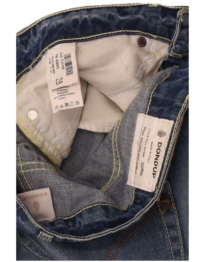 Dondup Dame Capri Jeans W28 L26 Blå Bomuld