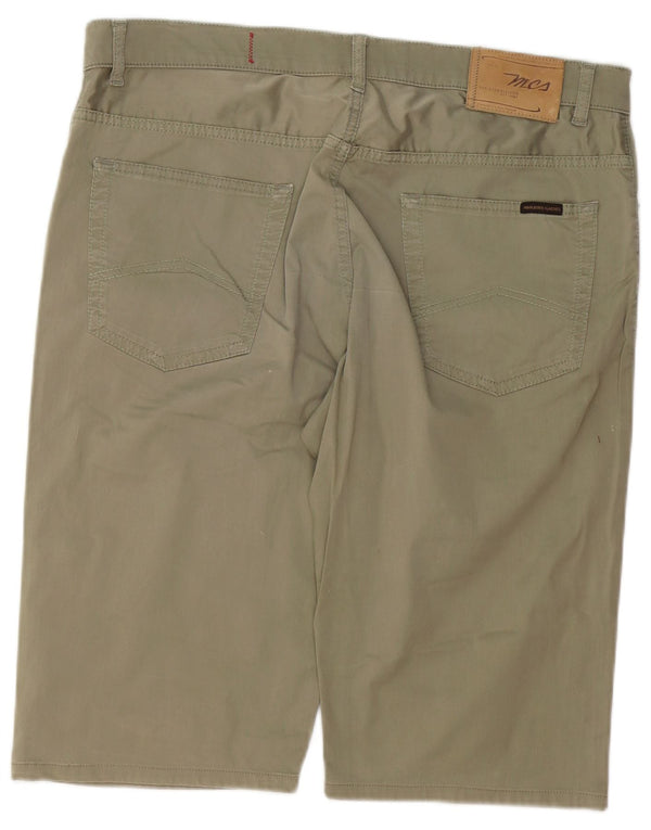 Marlboro Classics Herre Denver Casual Shorts W38 XL Khaki Bomuld