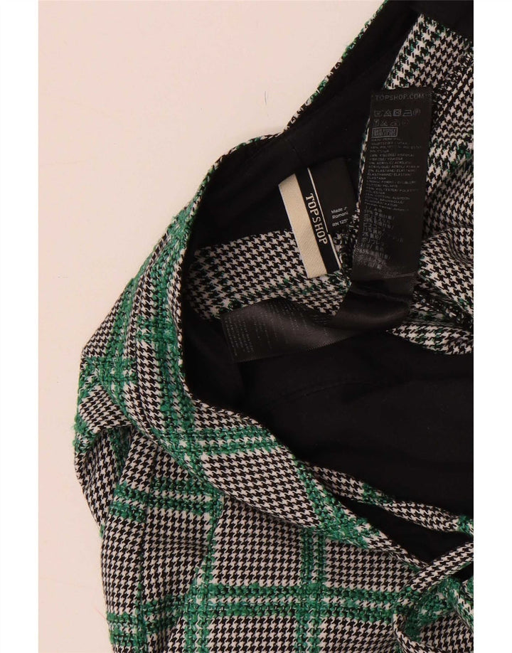 Topshop Dame Ærmeløs Jumpsuit UK 10 Small Multicolor Houndstooth
