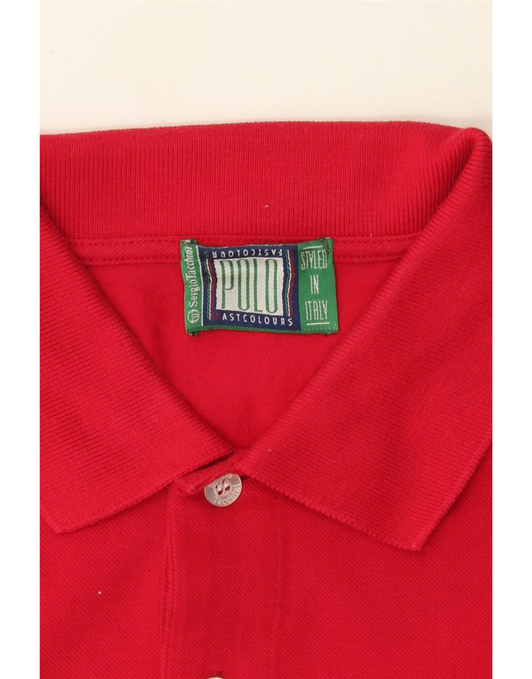 Sergio Tacchini herre poloskjorte stor rød