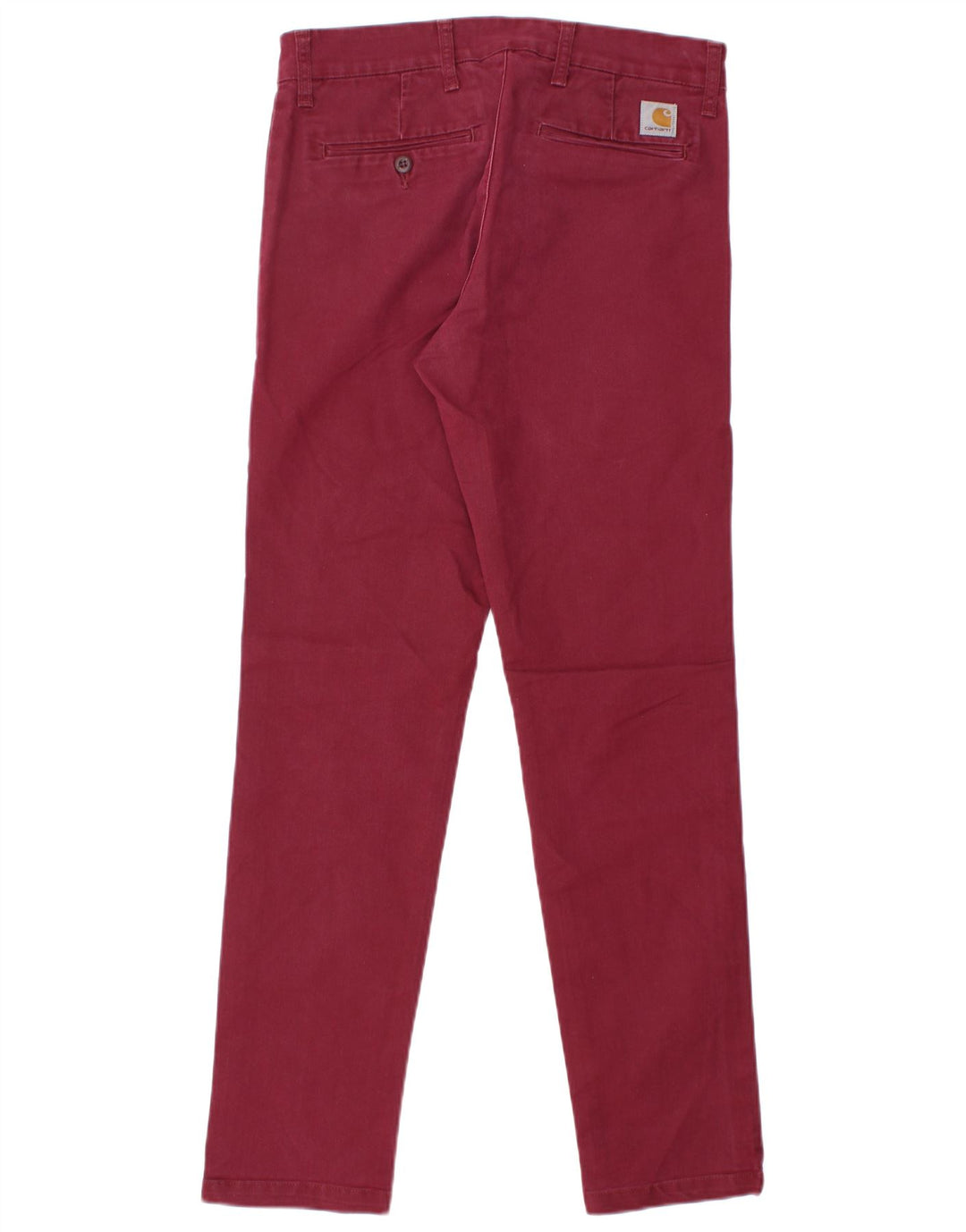 CARHARTT Slim Chinobukser til kvinder W31 L30 Bourgogne bomuld