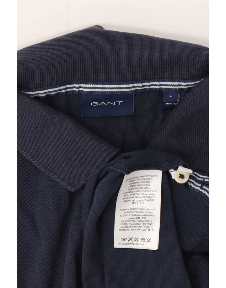 Gant Polo Shirt til mænd Stor marineblå bomuld