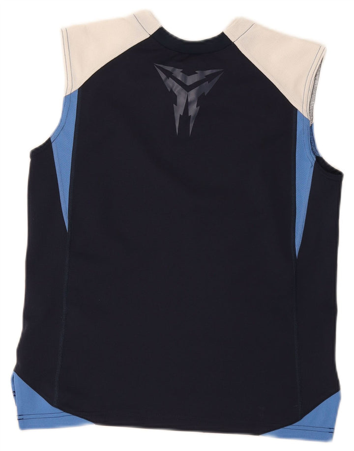 Nike drenge grafisk vest top 10-11 år medium marineblå farveblok