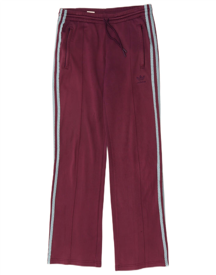 Adidas Træningsdragtsbukser til kvinder UK 14 Medium Burgundy Polyester