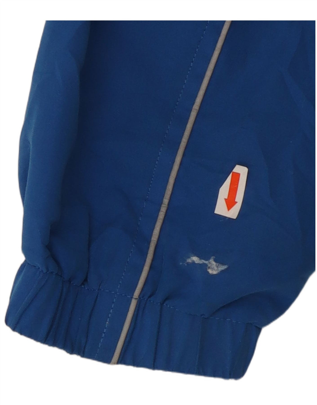 Asics Træningsdragt til mænd, topjakke, stor blå farveblok polyester