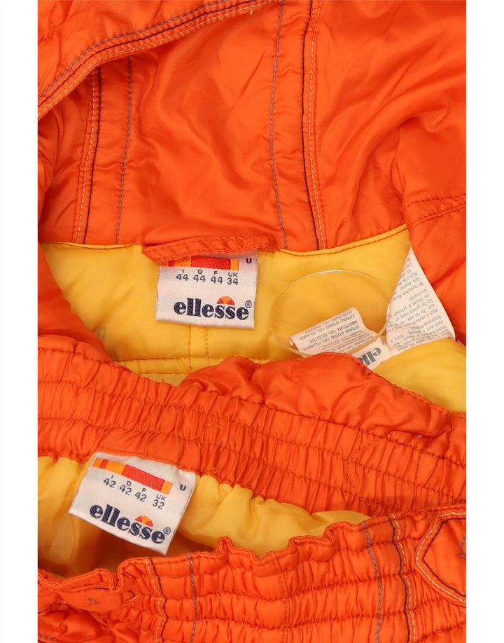 Ellesse Herre Hættetrøje Fuld træningsdragt UK 34 XS Orange Winter