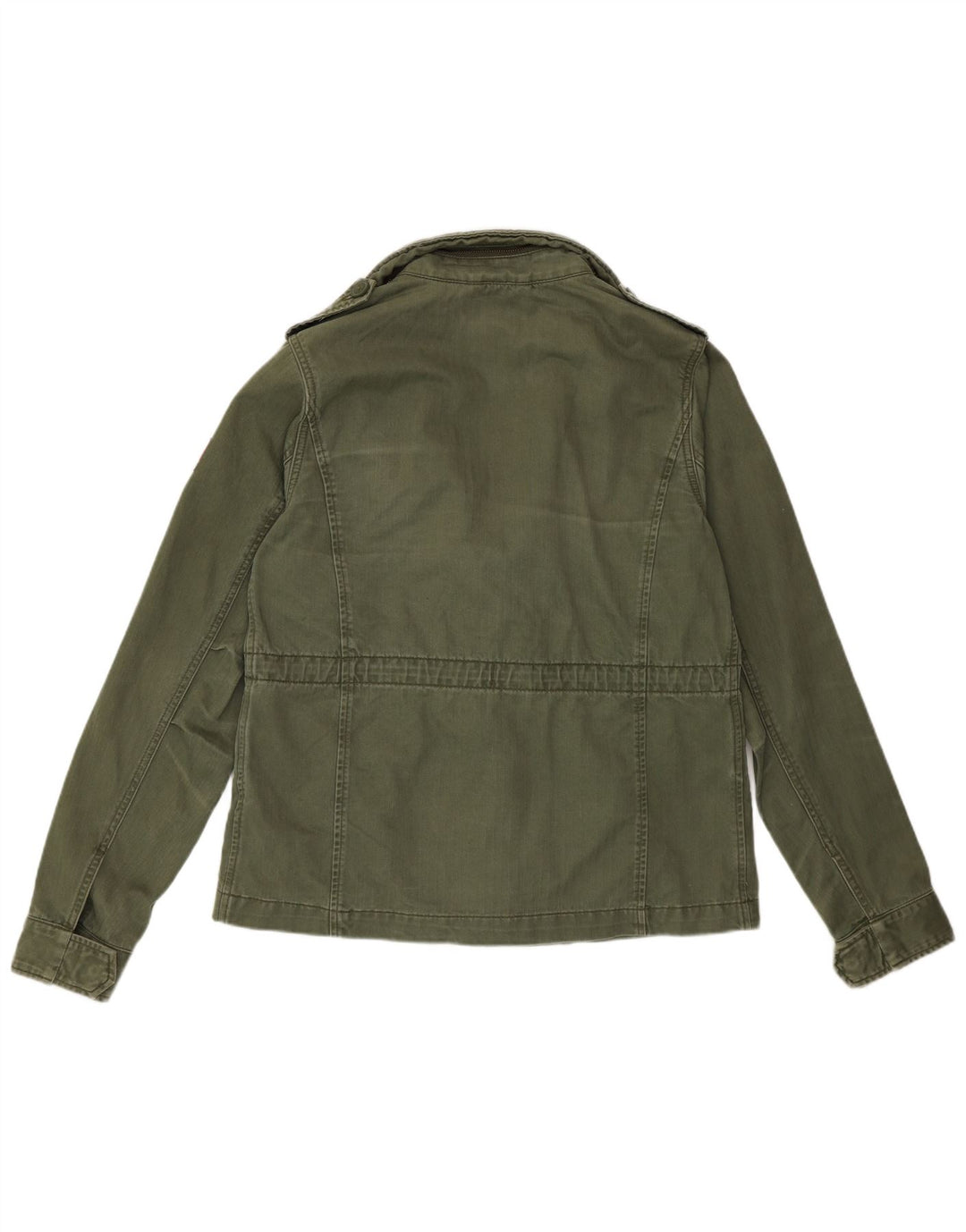 Superdry Militærjakke til kvinder UK 14 Stor grøn bomuld