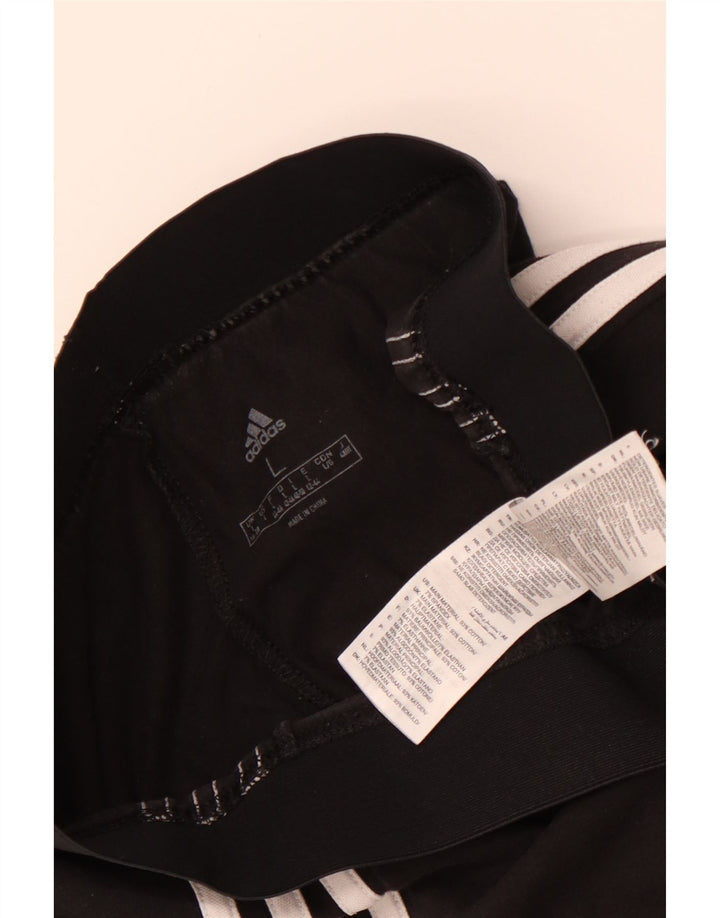 Adidas Dame Leggings UK 16/18 Large Black Bomuld