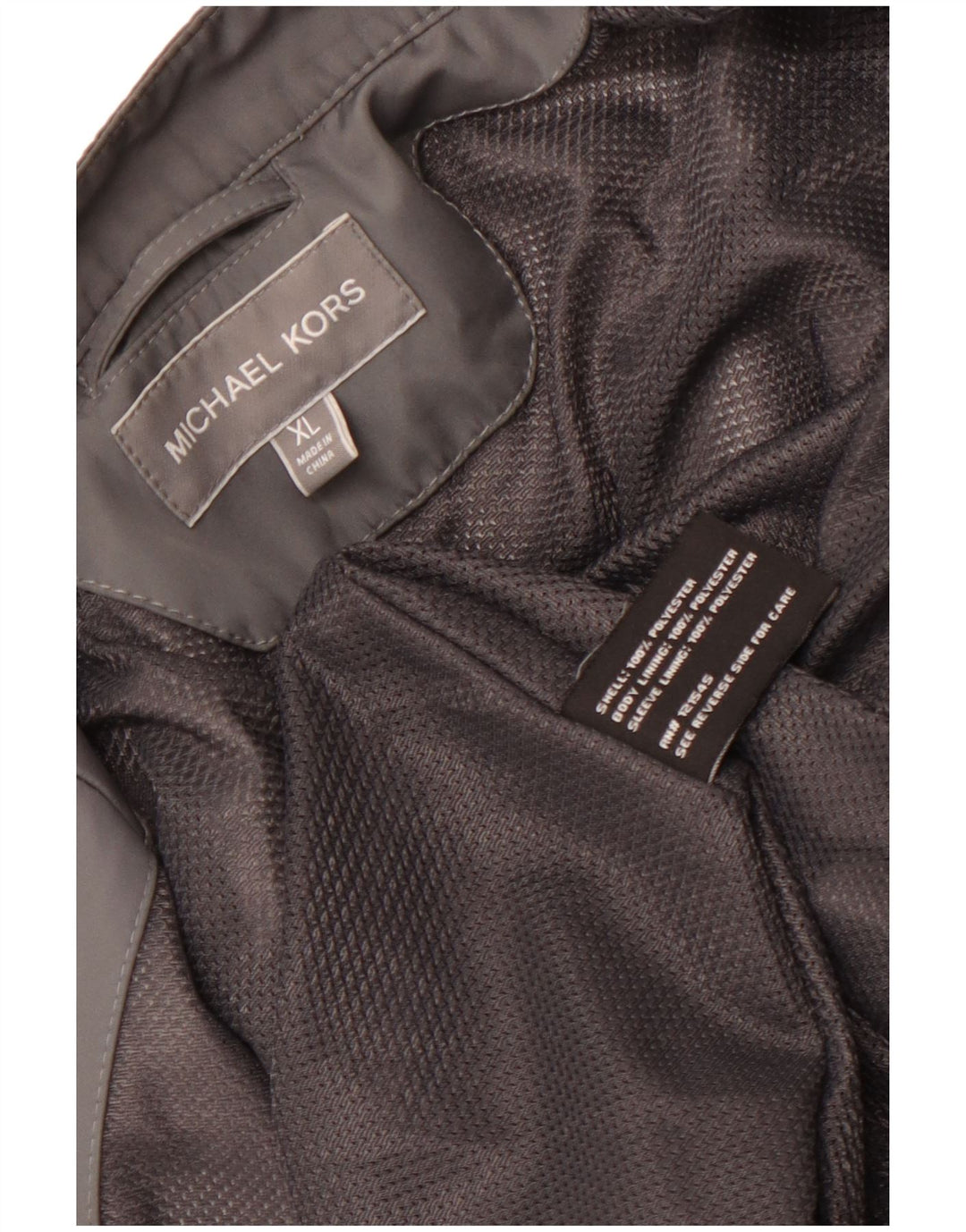 MICHAEL KORS Herre Utility Jacket UK 42 XL Grå Polyester