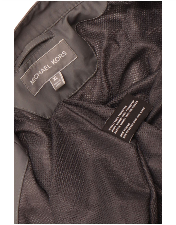 MICHAEL KORS Herre Utility Jacket UK 42 XL Grå Polyester