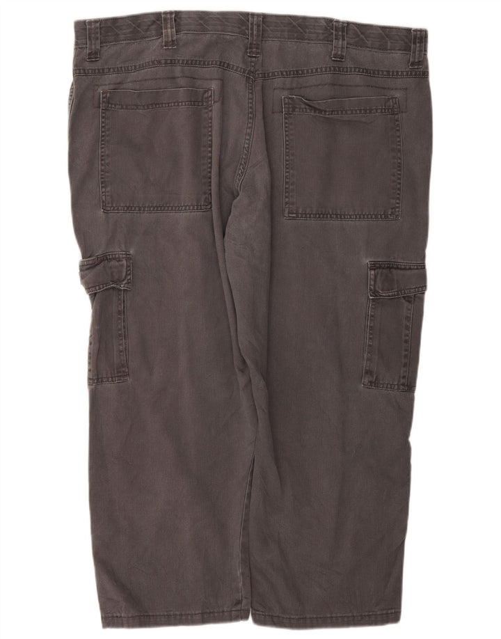 WRANGLER Straight Cargo Cropped bukser til mænd W40 L25 Grå bomuld
