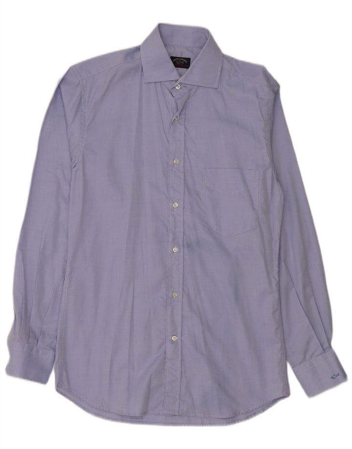Paul & Shark Herreskjorte str. 39 Medium Blue Cotton