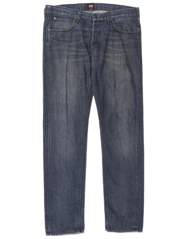 LEE Herre Daren Straight Jeans W36 L34 Blå Bomuld