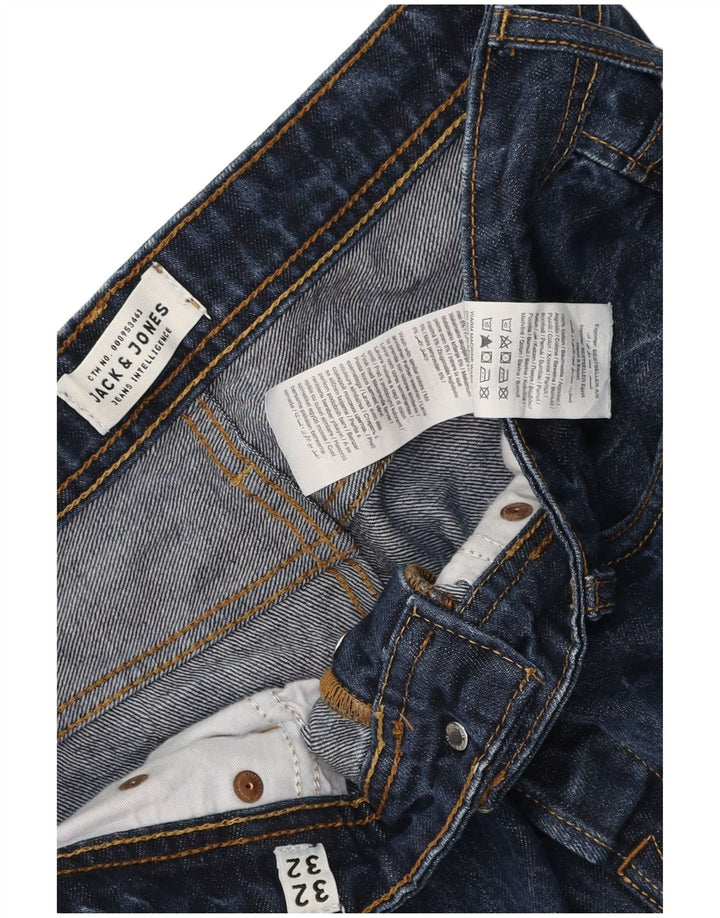 Jack & Jones Herre Slim Jeans W32 L32 Marineblå Bomuld