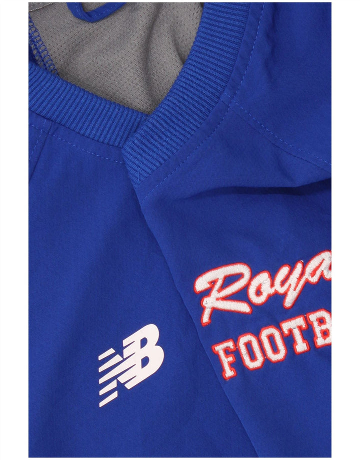 New Balance Dame Kortærmet Pullover Træningsdragt Top UK 20 2XL Blå