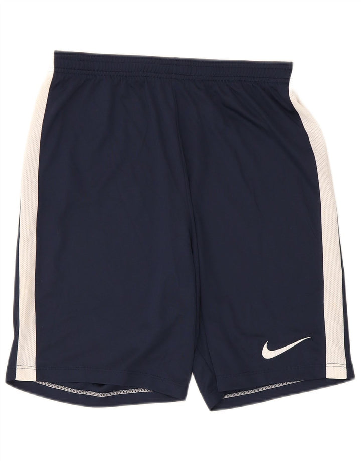 Nike Herre Dri Fit Sportshorts Medium Navy Blue Colourblock