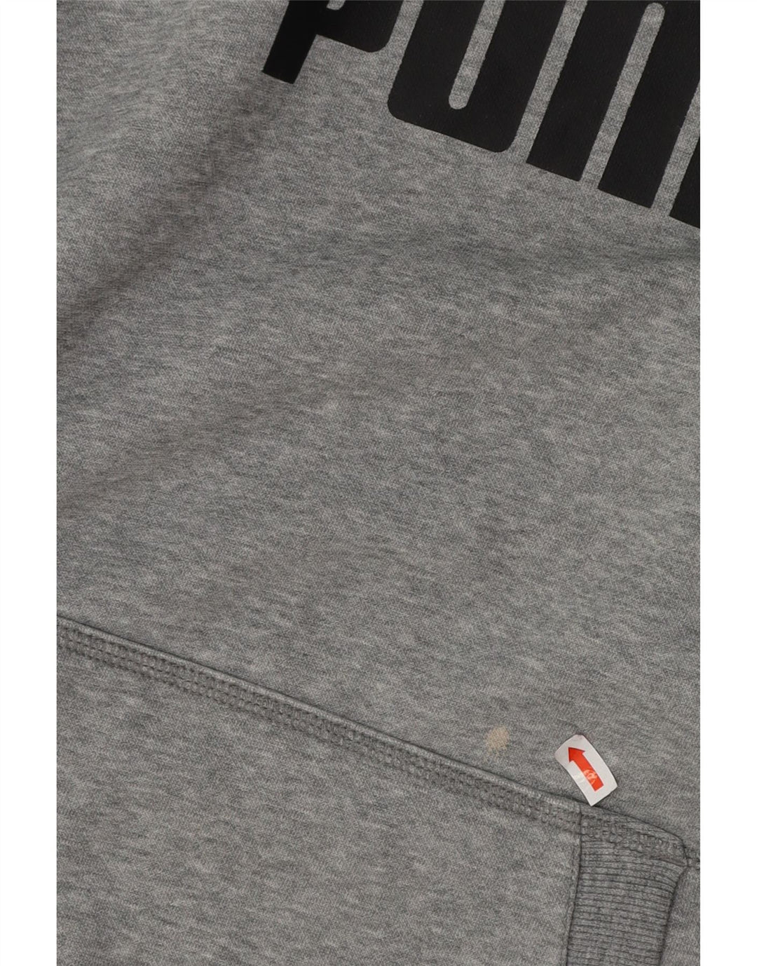 PUMA Grafisk hættetrøje til mænd mellemgrå bomuld