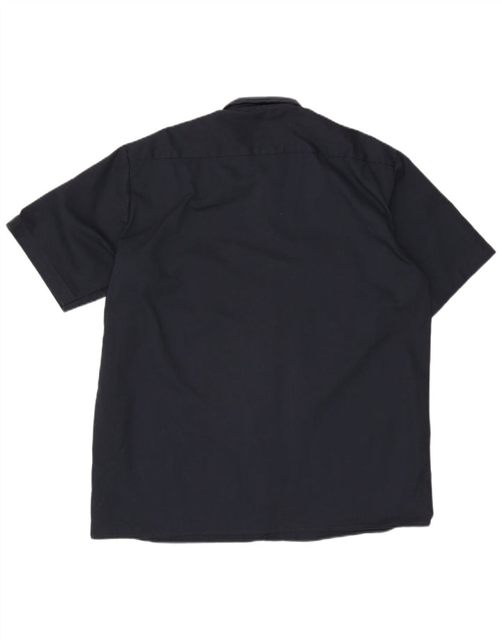 Dickies kortærmet herreskjorte Stor marineblå polyester