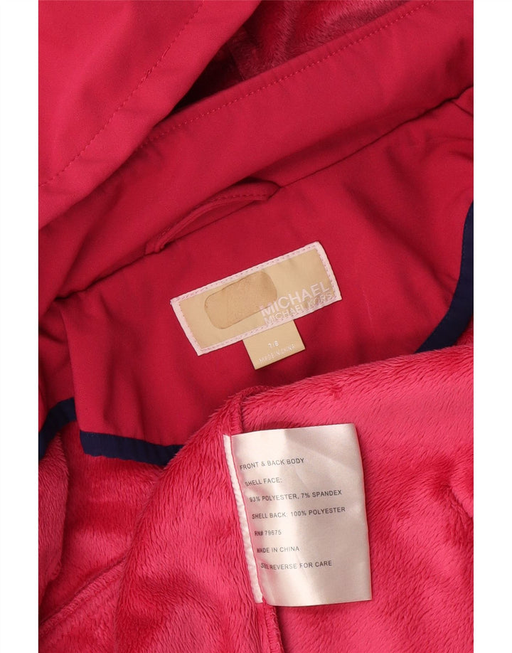 Michael Kors Pige Hættejakke Windbreaker 7-8 år Pink Polyester