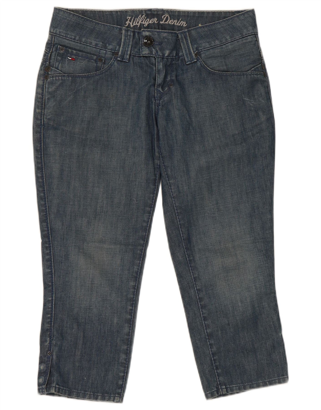 Tommy Hilfiger Dame Capri Jeans W28 L21 Blå Bomuld