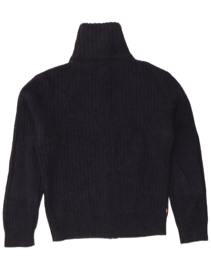 Levi's herre cardigan sweater XL marineblå lammeuld