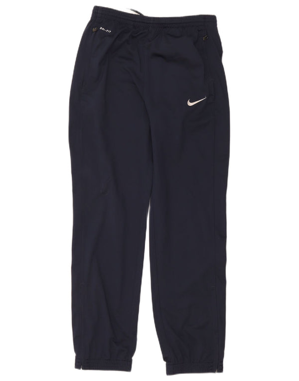 Nike Boys Dri Fit træningsdragt Bukser Joggers 12-13 år Large Marineblå