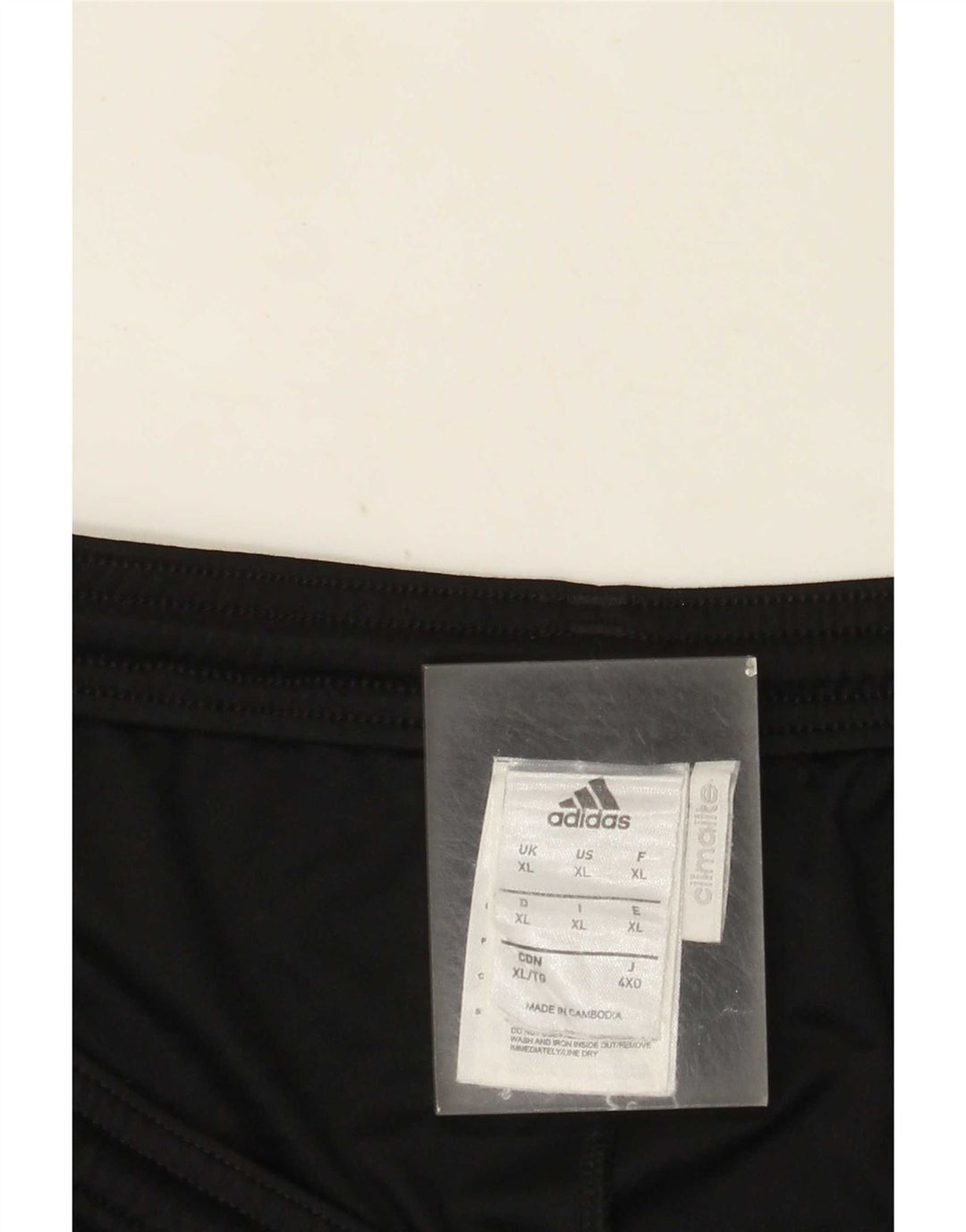 Adidas Herre Climalite Sportshorts XL Sort Colourblock Polyester