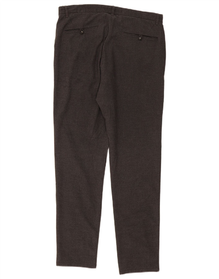 Zara Herre Slim Chino Bukser EU 40 Medium W30 L29 Grå Flecked