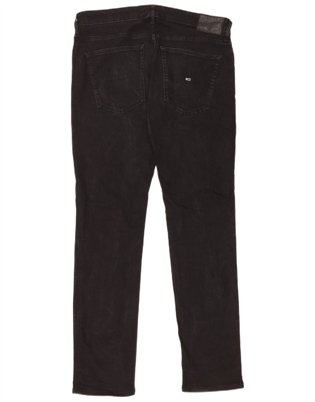 Tommy Hilfiger Herre Slim Jeans W38 L34 Sort Bomuld