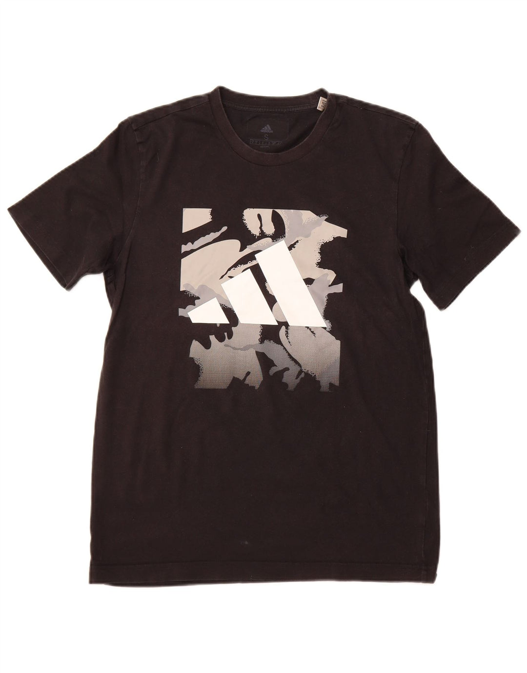 ADIDAS Grafisk T-shirt top til mænd, lille sort bomuld