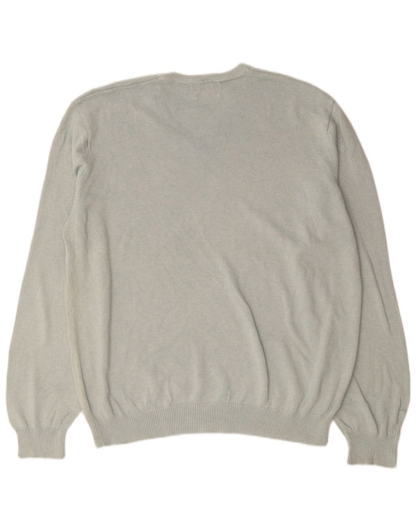 Marks & Spencer Herre V-hals sweater 2XL Grå Bomuld