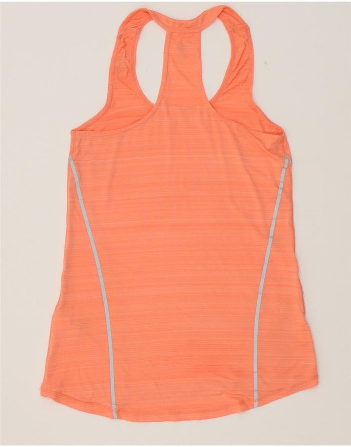 REEBOK Womens Vest Top UK 6 XS Orange Polyester Vintage Reebok and Second-Hand Reebok from Messina Hembry 