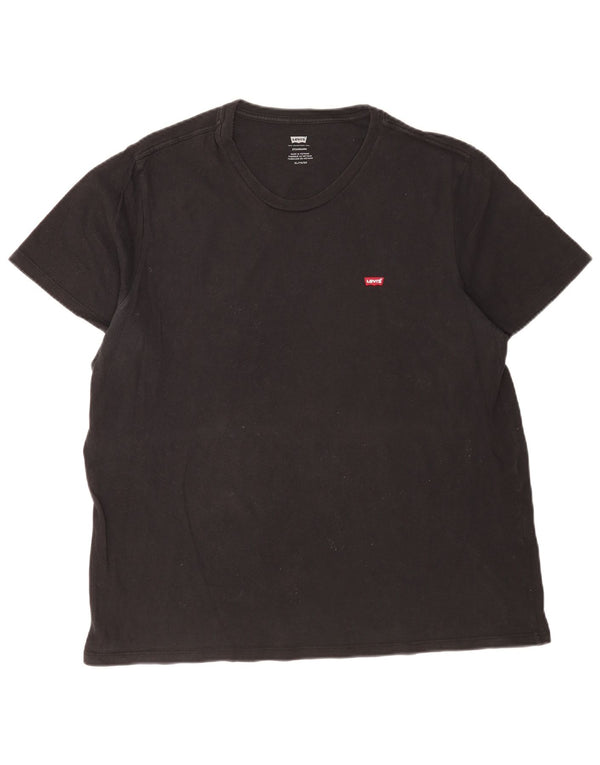 Levi's Herre Standard Fit T-Shirt Top XL Sort Bomuld