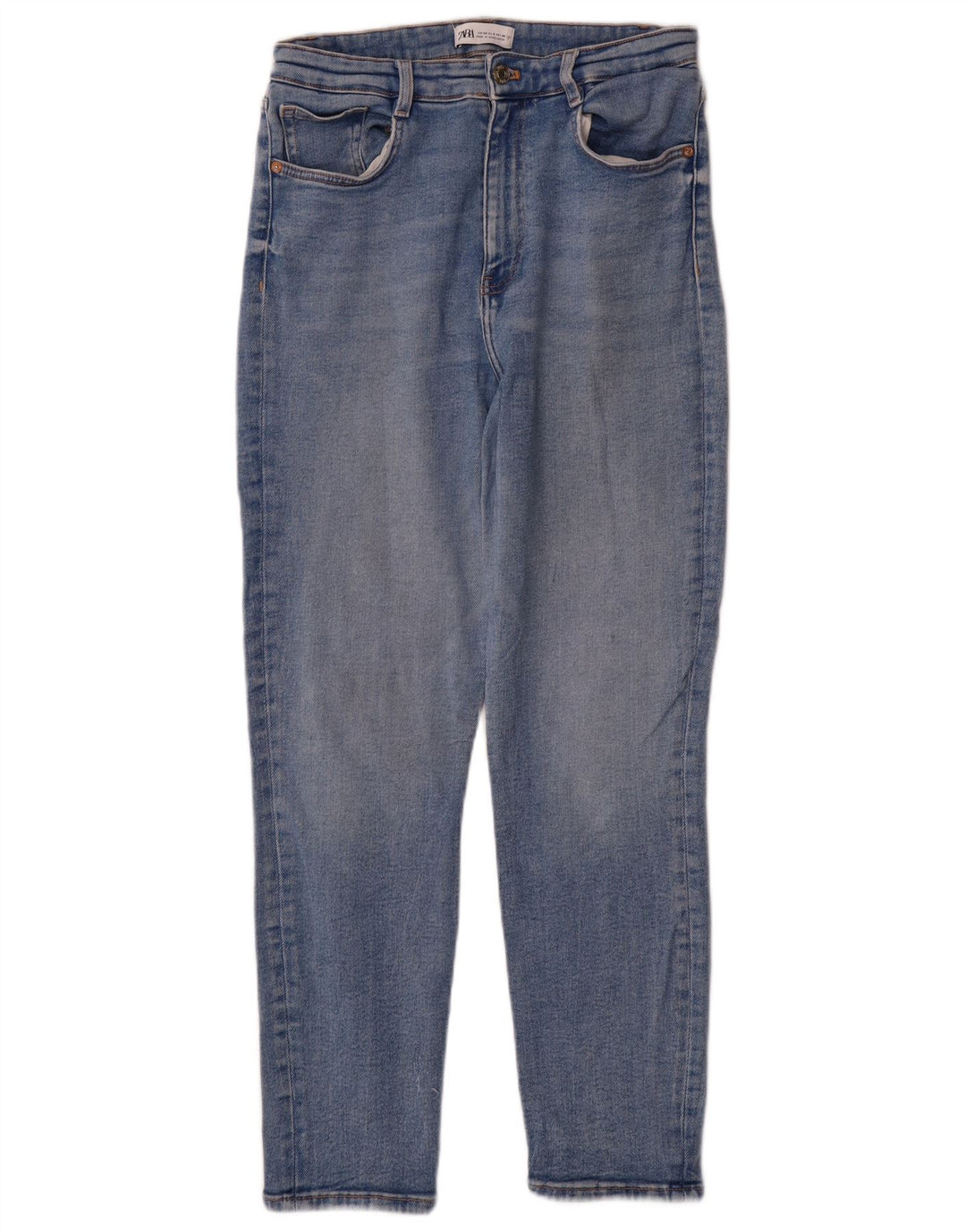 Zara Womens Tapered Jeans EU 40 Medium W30 L27 Blå Bomuld